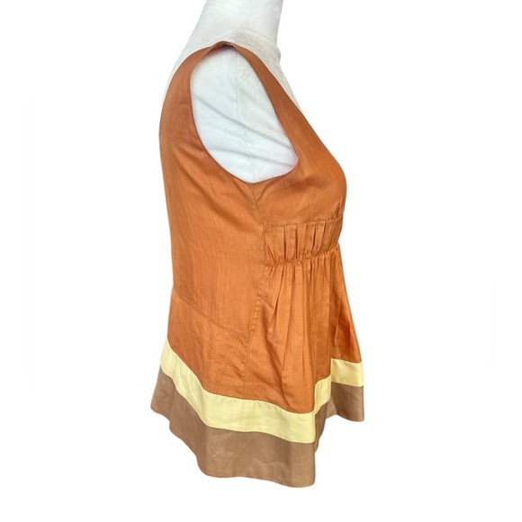 Marni Y2K Spring 06 Colorblock Silk Pintucked Blouse - Picture 6 of 9